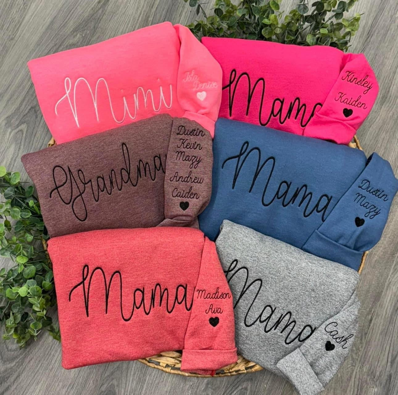 MAMA’s Favorite Sweatshirt + Tee - ETA 3 weeks to Magnolia Blue