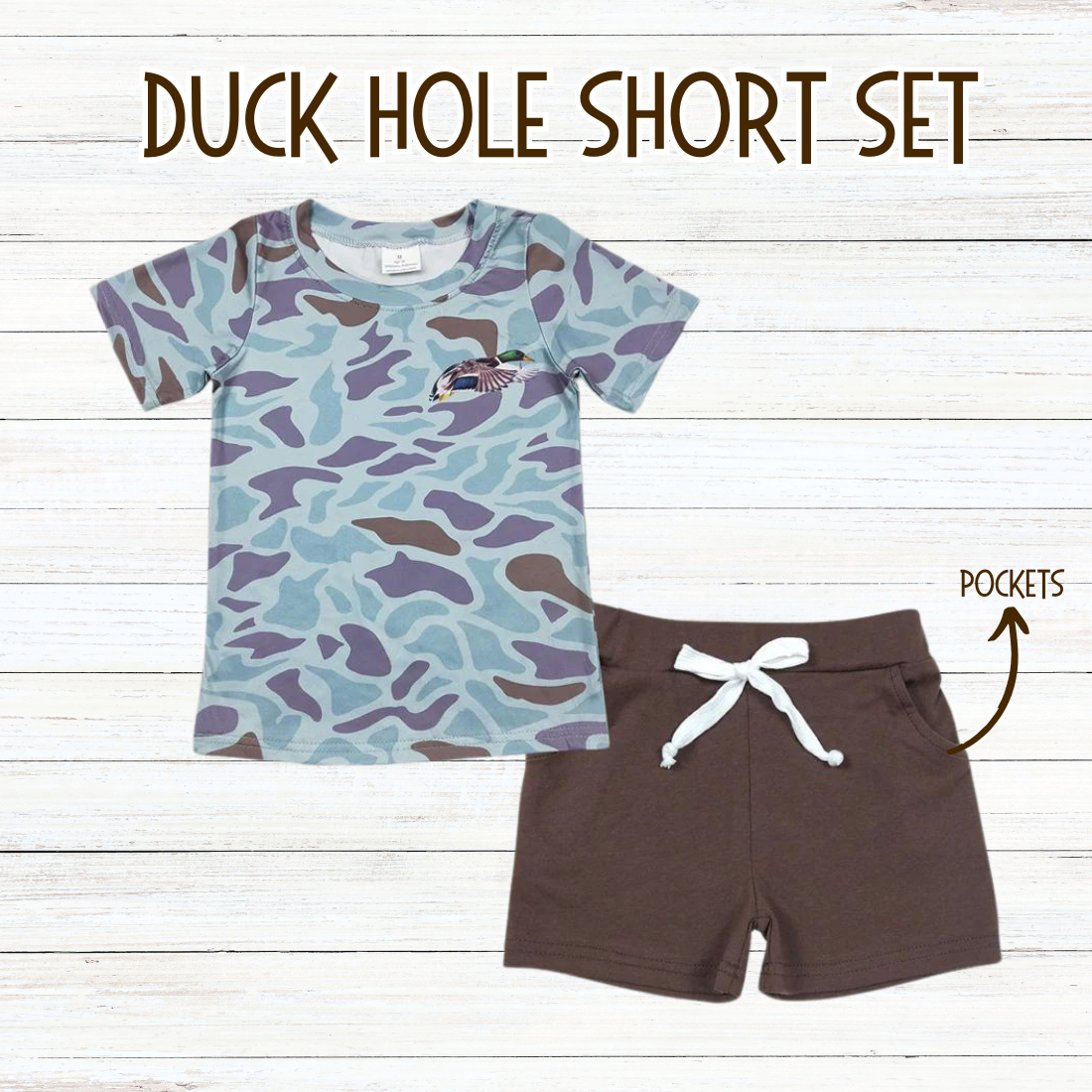 Duck Hole Shorts Set - ETA 3 weeks to Magnolia Blue