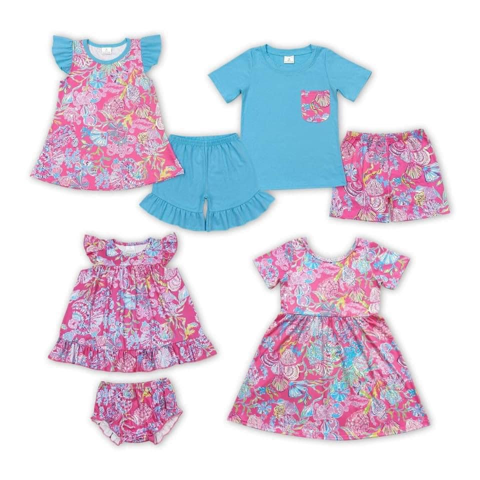 Pink & Blue Floral Collection - eta 3 weeks to Magnolia Blue