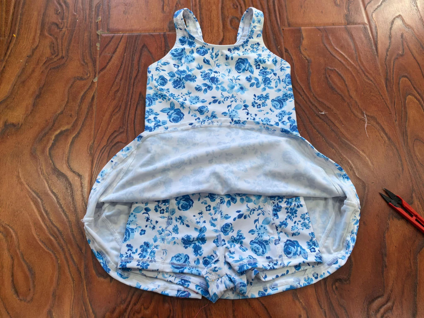 Girls Athletic Patterned Skort Sets - ETA 3 weeks to Magnolia Blue