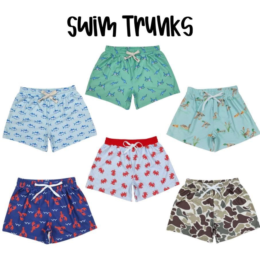 Boys Variety Swim Trunks - ETA 3 weeks to Magnolia Blue