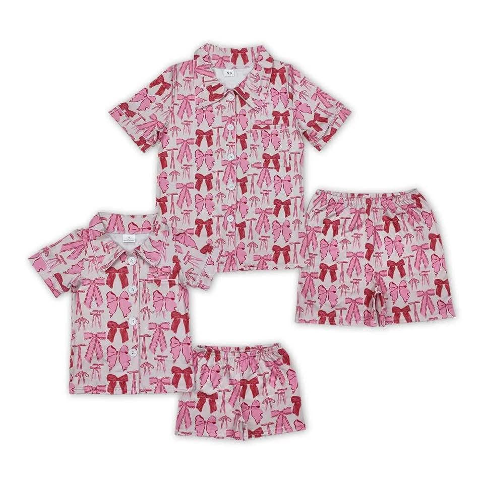 Pink Bows Lounge *Mommy & Me* - eta 3 weeks to Magnolia Blue