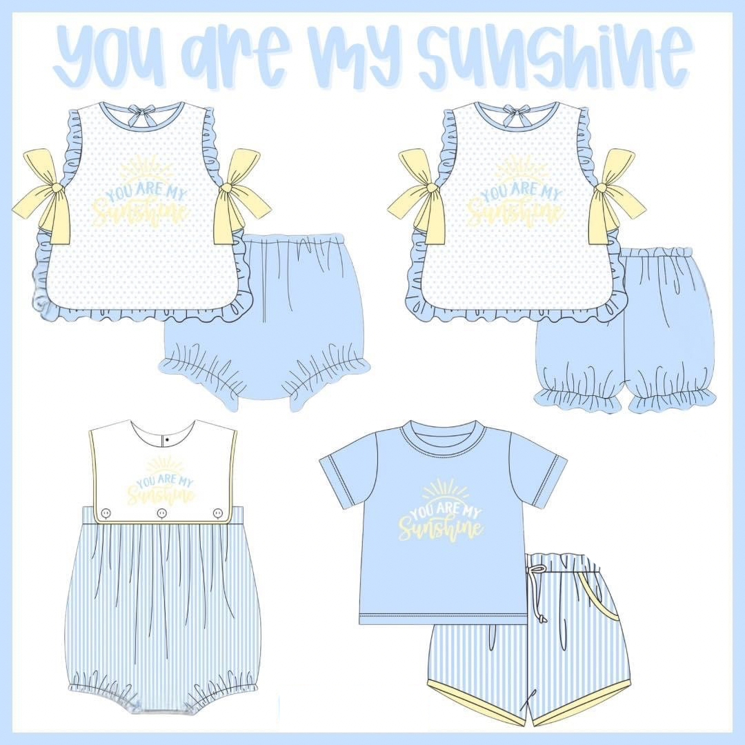 You Are My Sunshine Applique’ - ETA February to Magnolia Blue