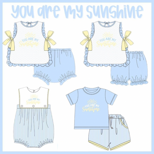 You Are My Sunshine Applique’ - ETA February to Magnolia Blue