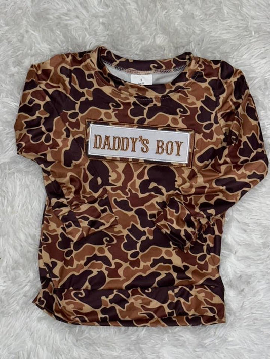 Daddy’s Boy Camo Pullover - ETA 2 weeks to Magnolia Blue