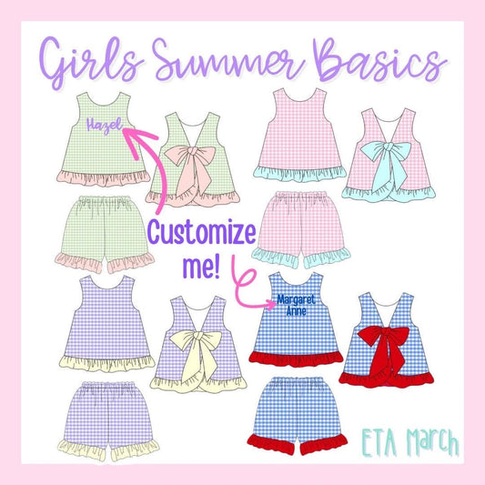 Girls Summer Basics - ETA March to Magnolia Blue