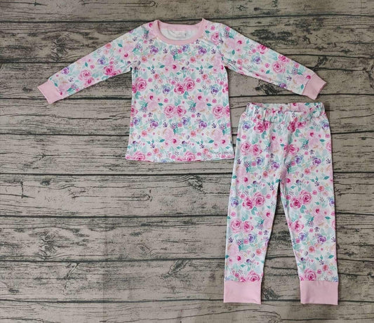 Pink & Purple Floral Loungewear Set