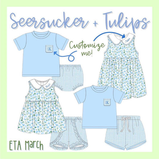 Seersucker & Tullips - ETA March to Magnolia Blue