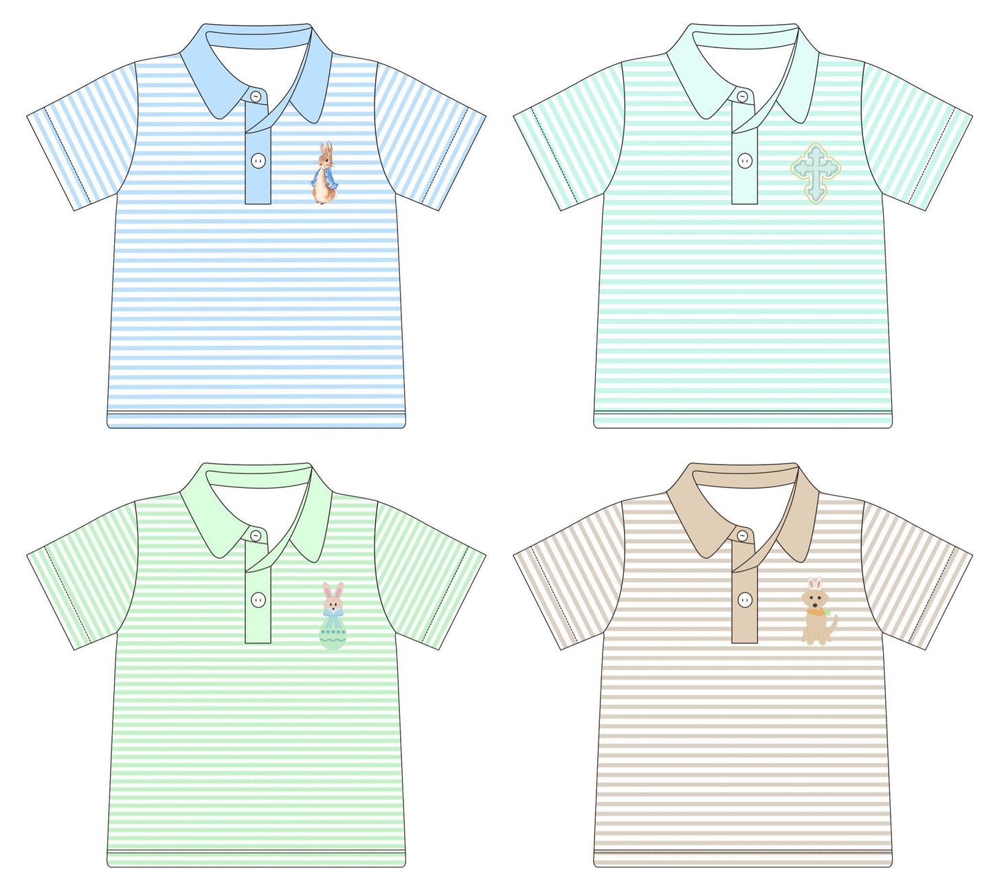 Boy Spring Polo Collection - ETA February to Magnolia Blue