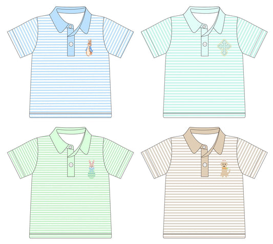 Boy Spring Polo Collection - ETA February to Magnolia Blue