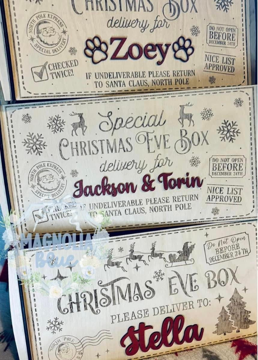 Collapsible Special Delivery Christmas Box - eta Late October to Magnolia Blue