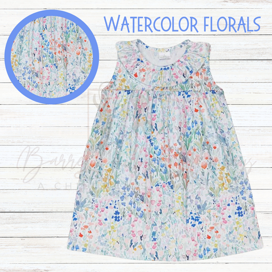 Watercolor Florals Dress - eta 3 weeks to BFOM