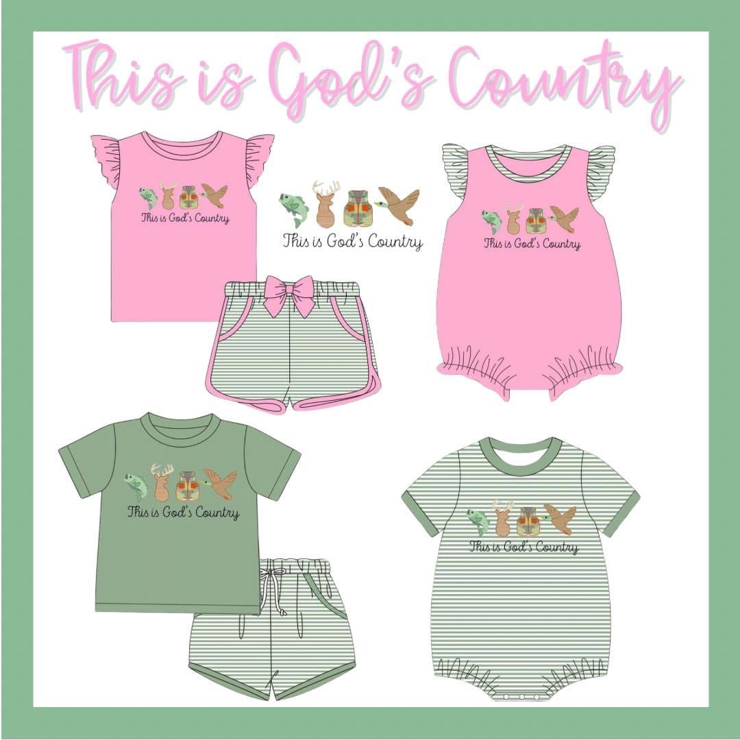 This Is God’s Country Applique’ Collection - ETA March to Magnolia Blue