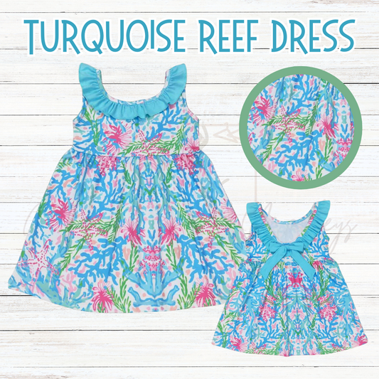 Turquoise Reef Dress - ETA 2/3 weeks to BFOM