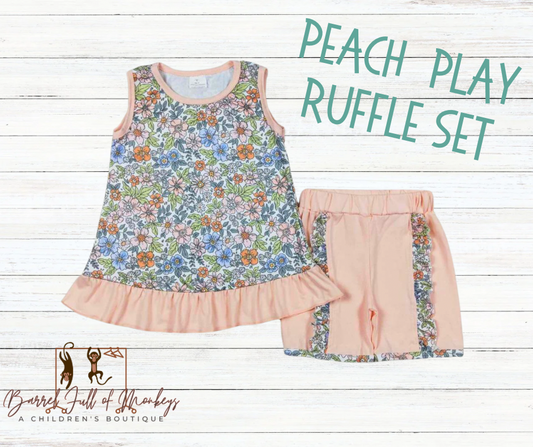 Peach Ruffle Play Set - 3 week TAT to BFOM