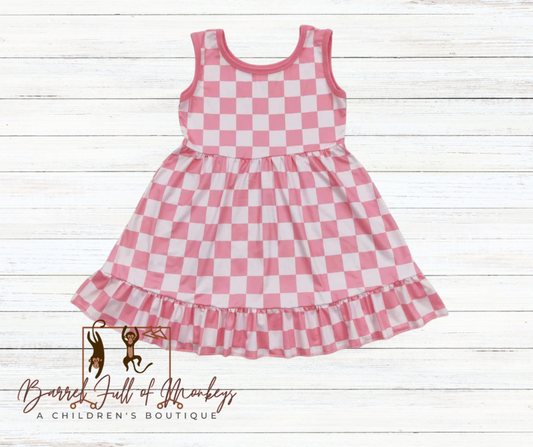 Playing Checkers Dress- 2 week TAT