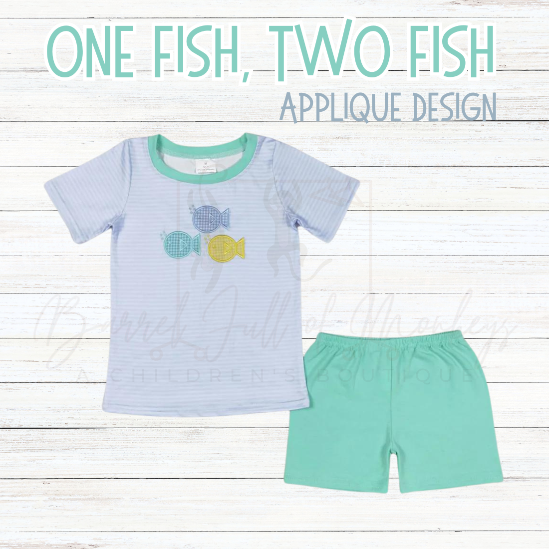 One Fish, Two Fish Applique Collection - ETA 2/3 weeks to BFOM