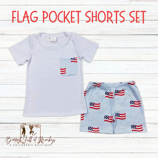 Flag Pocket Shorts Set - TAT 10 days to BFOM