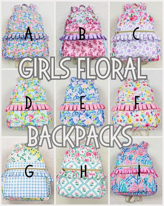 Girl’s Floral Backpacks - eta 3 weeks to BFOM