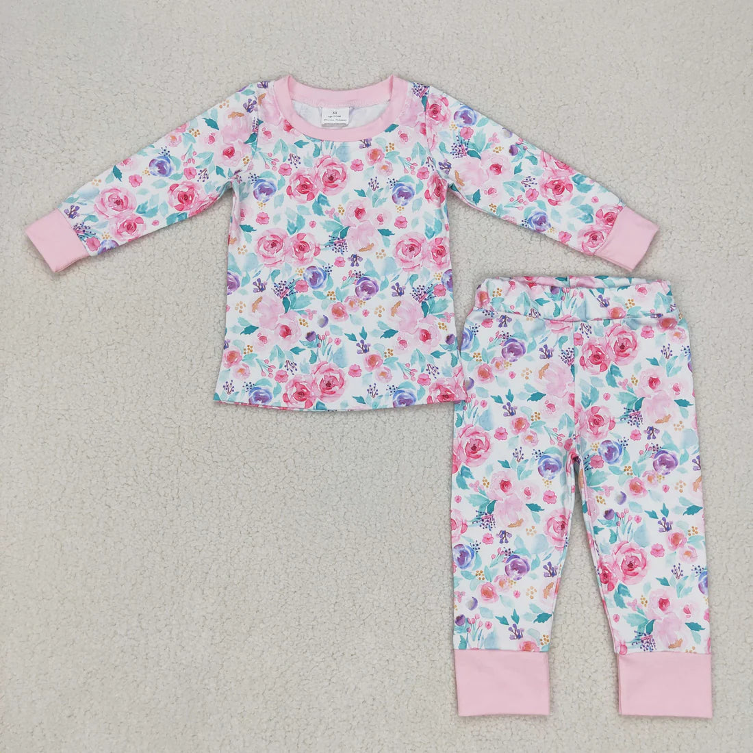 Pink & Purple Floral Loungewear Set