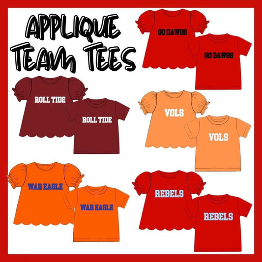 APPLIQUÉ TEAM TEES COLLECTION